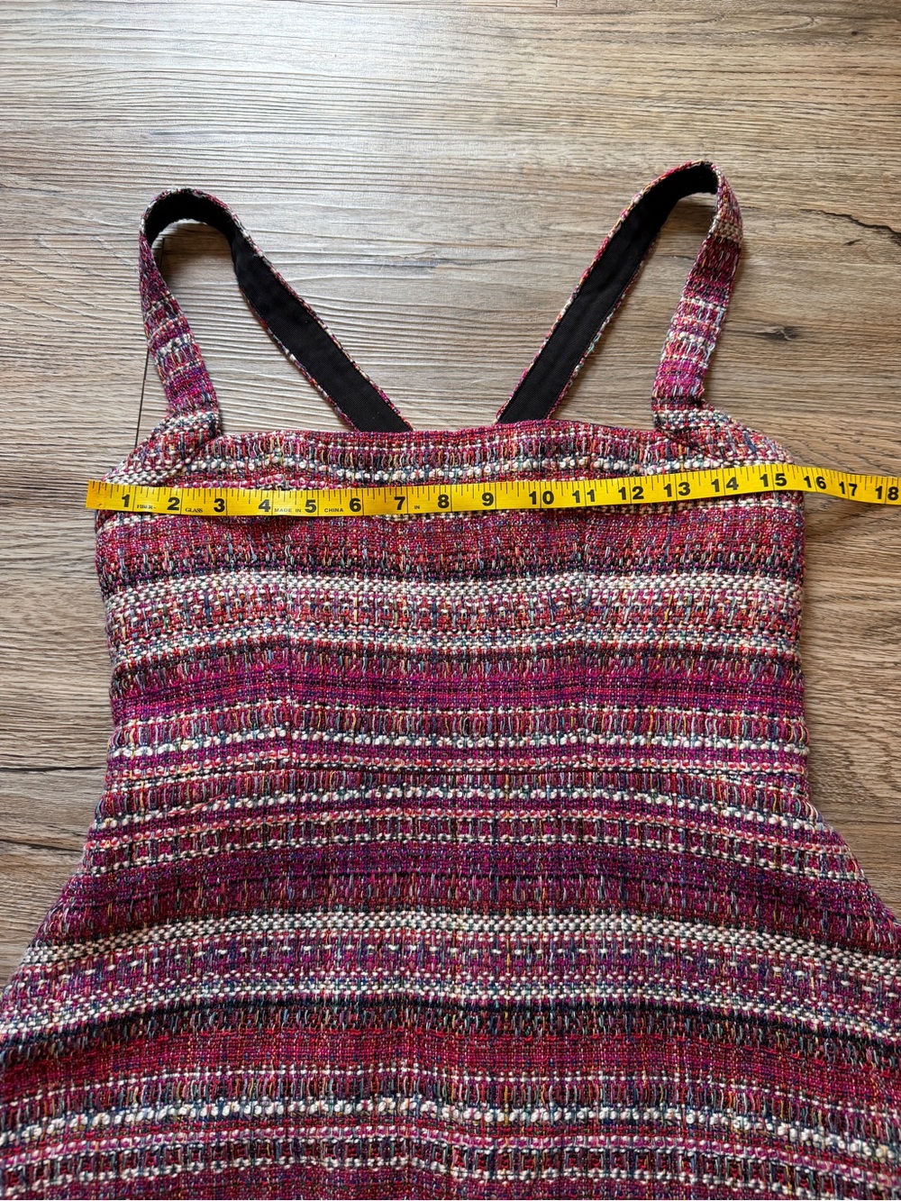 NBD Luce Dress Revolve Pinafore Tweed Boucle Fit Flare Medium - Picture 6 of 7
